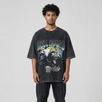 Urbansuitup Men's Hip Hop Streetwear T-Shirt - Loose Fit Digital Printed Cotton Tee - urbansuitup
